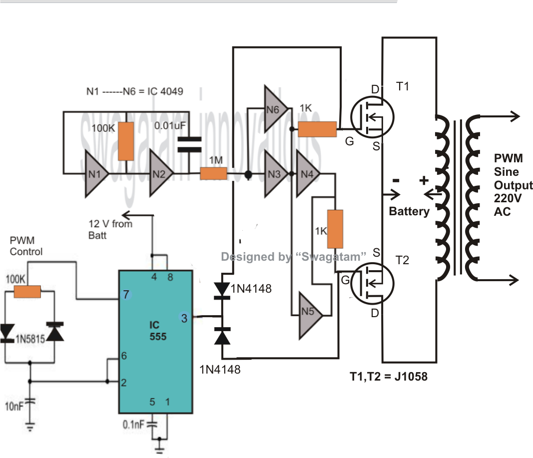 Pure Sine Wave Inverter Circuit Diagram Pdf Circuit